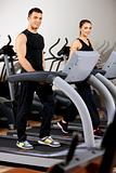 Couple at the gym