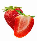 strawberries macro