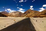 Roads in the barren land of ladakh