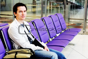 Man in the airport.