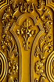 gold lotus door in Thailand's temple