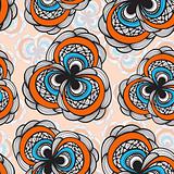 vector seamless abstract floral bright pattern