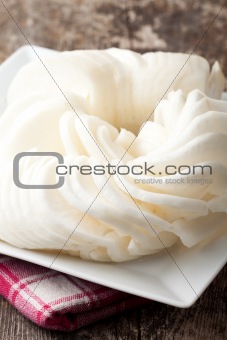 sliced white radish on a plate