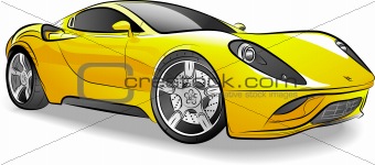 Drawing of the car