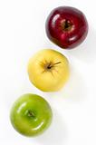 Green Yellow and Red Apples