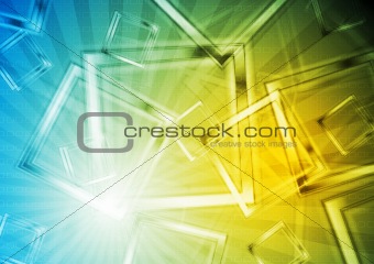 Colourful geometrical backdrop