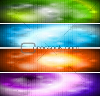 Vibrant banners collection
