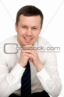 man on an isolated background