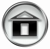 home icon grey, isolated on white background 