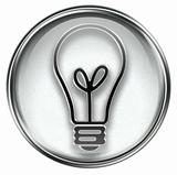 Light Bulb Icon grey