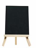 empty blackboard with tripod wooden 
