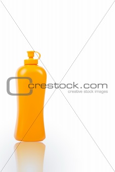 Detergent bottle isolated on white background 