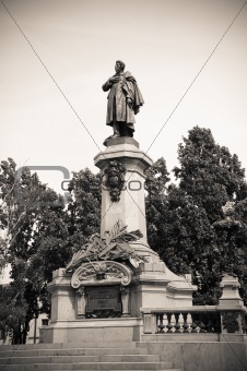 monument of Prince Joseph Poniatowski in Warsaw, Poland