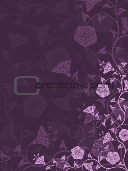 Abstract floral background. Decorative pattern. Vector illustration.