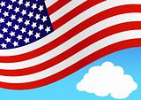 Wavy American Flag