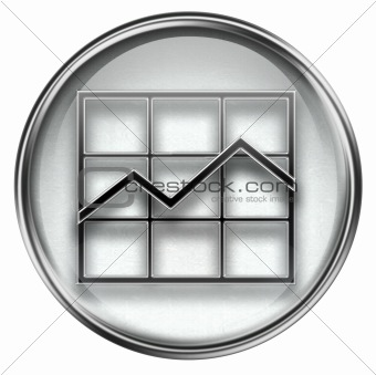 graph icon grey