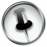 thumbtack icon grey