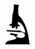 Science silhouette microscope