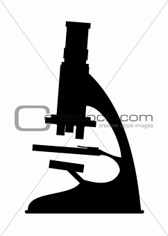 Science silhouette microscope
