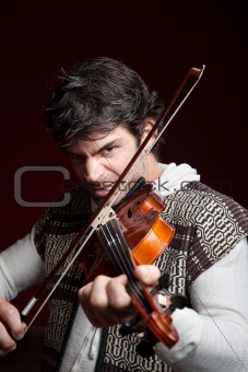 Man Playing Violin