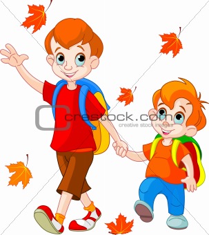 Two Brothers Clip Art