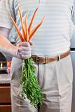 Man with Fresh Carrots