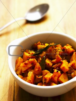 spicy cury potatoes