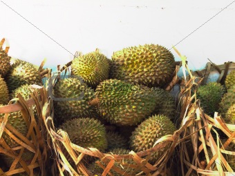 baskets of durian