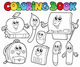 Coloring book school cartoons 5
