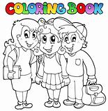 Coloring book school cartoons 6