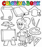 Coloring book school topic 2