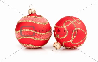 red Christmas balls