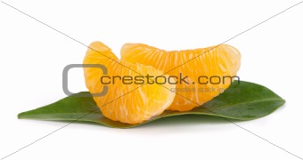 Mandarin citrus fruit slices