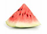 Slice of juicy red watermelon