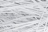 Paper strips from a shredder