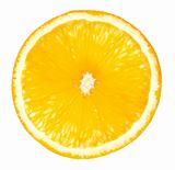 Slice of orange. isolated on a white background