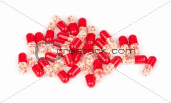 tablets isolated on a white