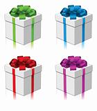 Gift or present four colors