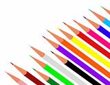 color pencils in vector