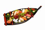 Sushi Set - Different Types of Maki Sushi and Nigiri Sushi