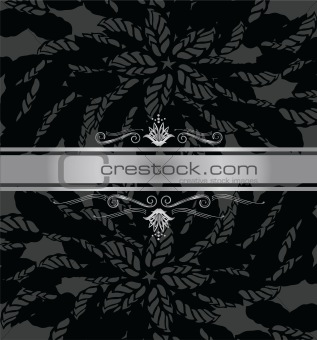 Luxury black and silver book cover