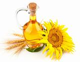sunflower oil with flower