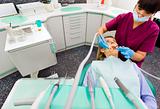 Dentist caries patient