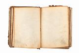 ancient book with blank pages