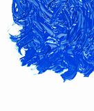 blue oil paint