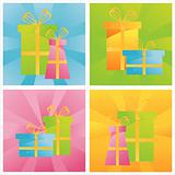 colorful presents backgrounds