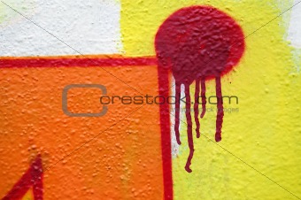 abstract dripping graffiti