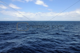 blue sea and sky horizon background