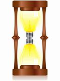 Creativity Hourglass with Light Bulb