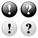 Exclamation - Question Buttons